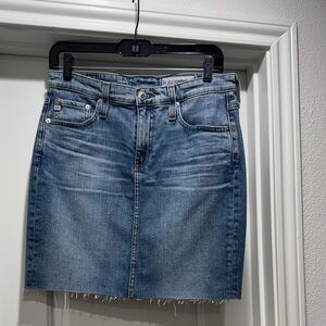 AG Classic Blue Denim pencil Skirt 28r